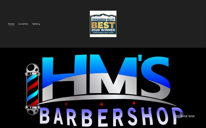 Screenshot of hmsbarbershop.com