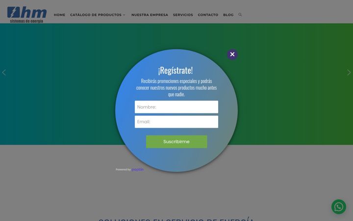 Screenshot of hmsistemas.com