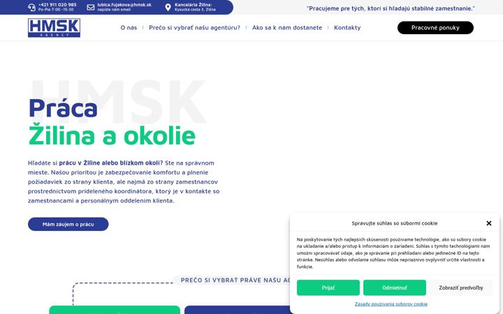 Screenshot of hmsk-agency.sk