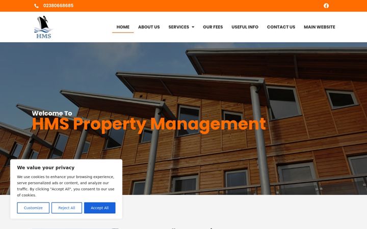 Screenshot of hmspropertymanagement.co.uk