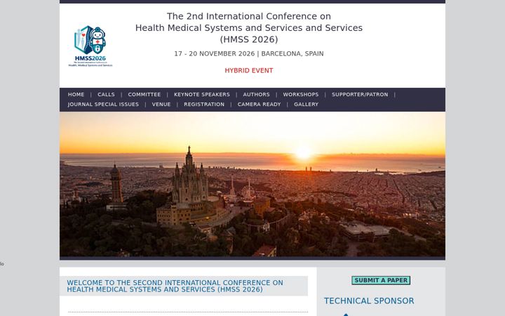 Screenshot of hmss-conference.org