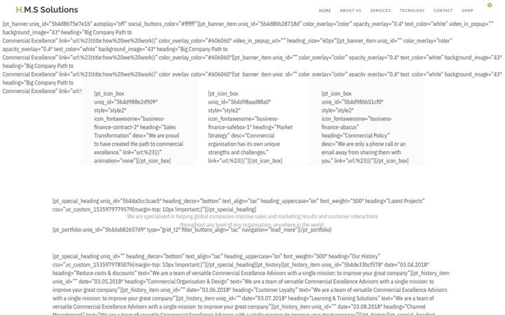 Screenshot of hmssol.com