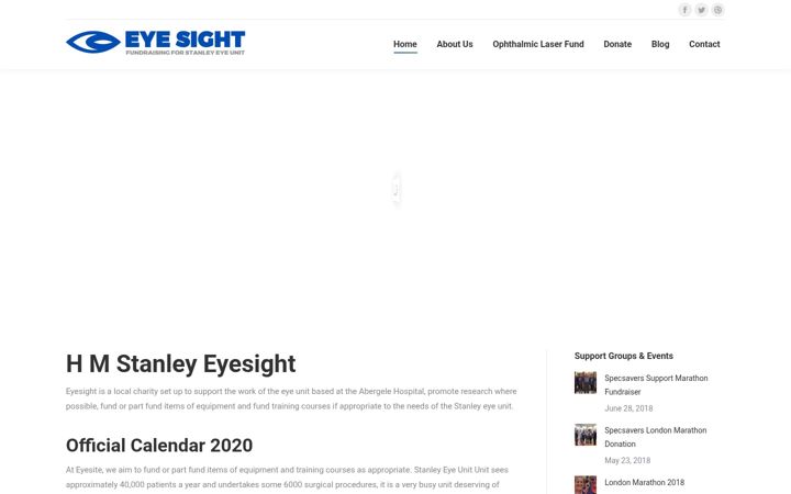 Screenshot of hmstanleyeyesight.co.uk