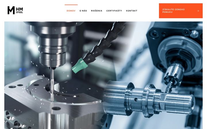 Screenshot of hmsteel.sk