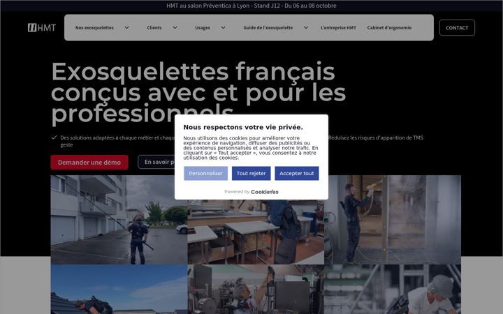 Screenshot of hmt-france.com