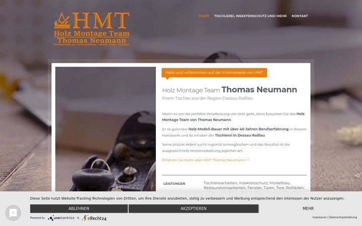 Screenshot of hmt-neumann.de