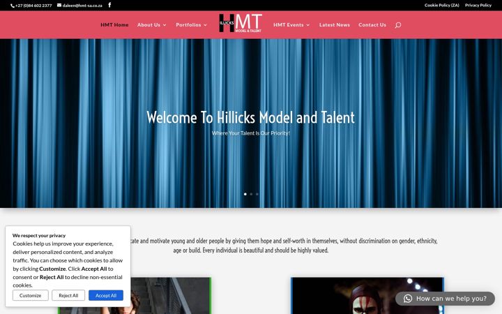 Screenshot of hmt-sa.co.za