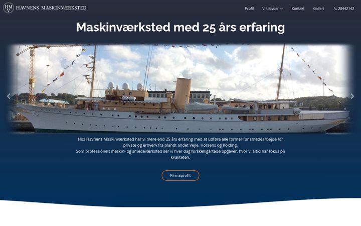 Screenshot of hmvvejle.dk