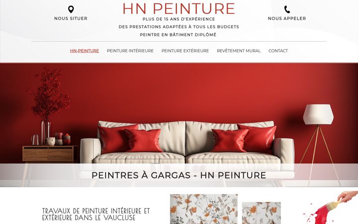 Screenshot of hn-peinture.fr