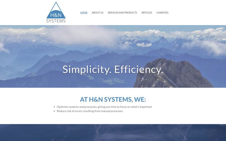 Screenshot of hn-systems.com