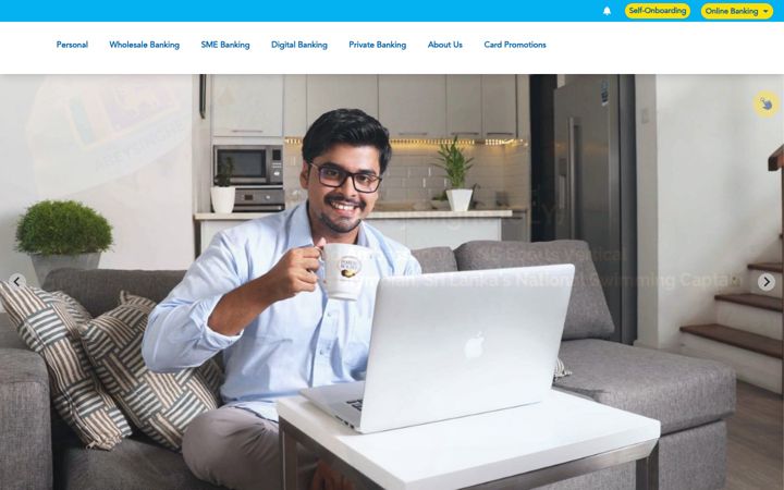 Screenshot of hnb.lk
