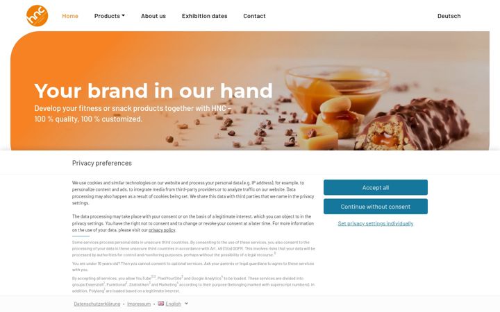 Screenshot of hnc.de
