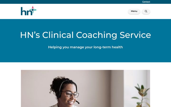 Screenshot of hnclinical.com