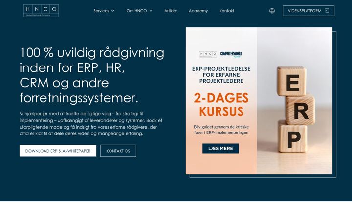 Screenshot of hnco.dk