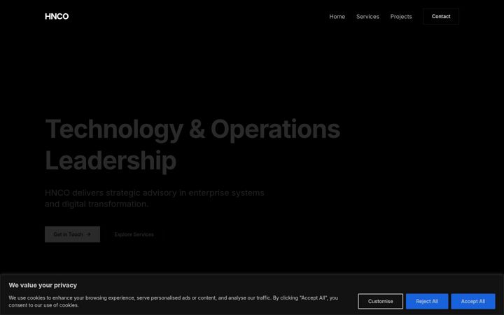 Screenshot of hnco.ie