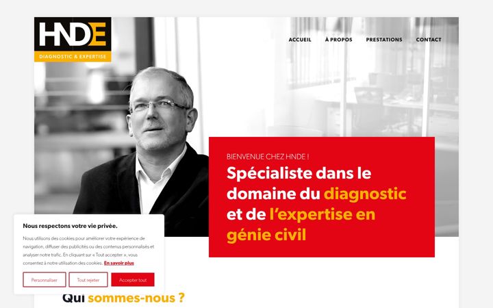 Screenshot of hnde.fr