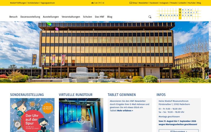 Screenshot of hnf.de