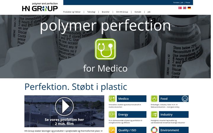 Screenshot of hngroup.dk