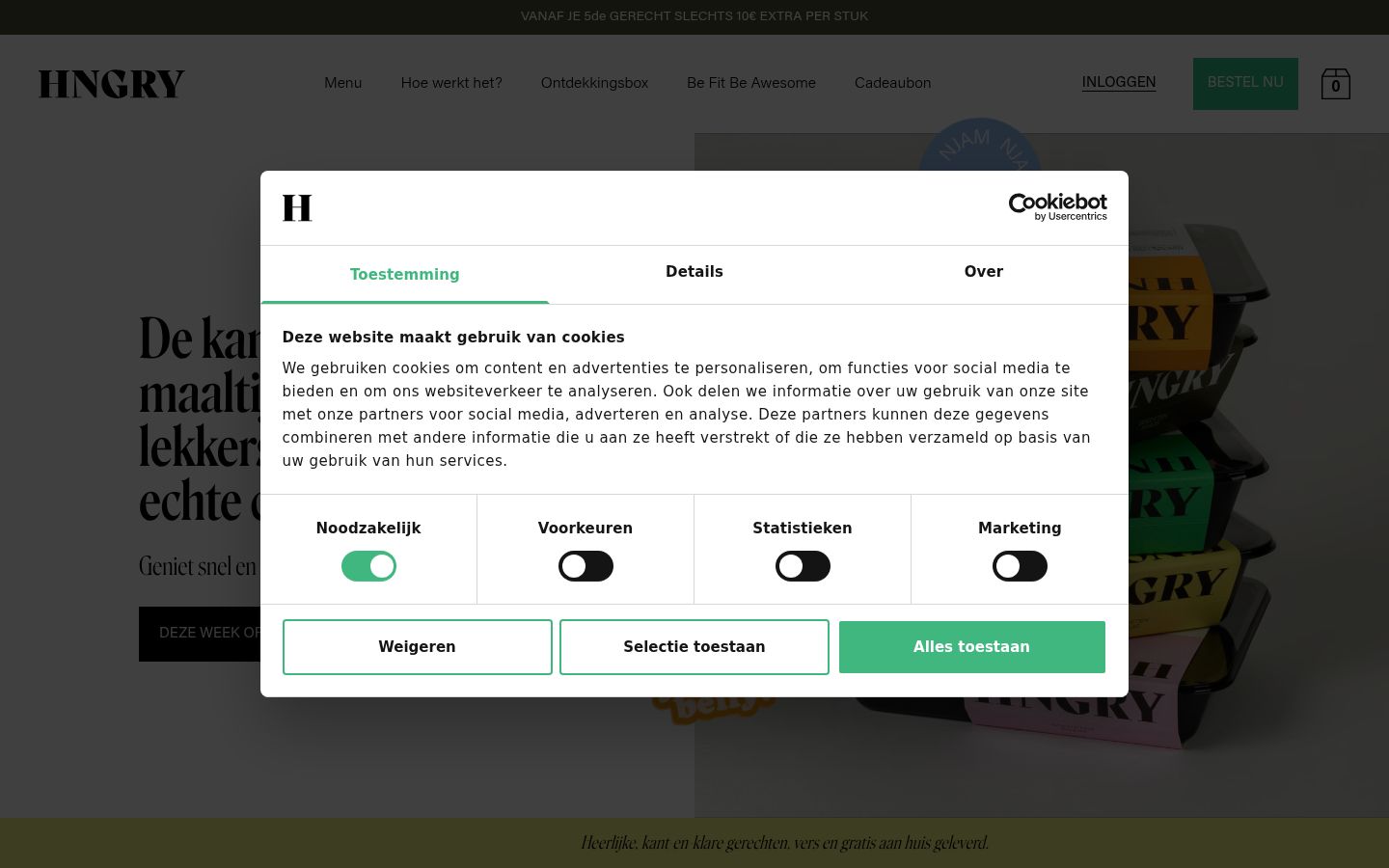 Sutikimo reklamjuostės, rodytos prieš bet kokią sąveiką, ekrano kopija