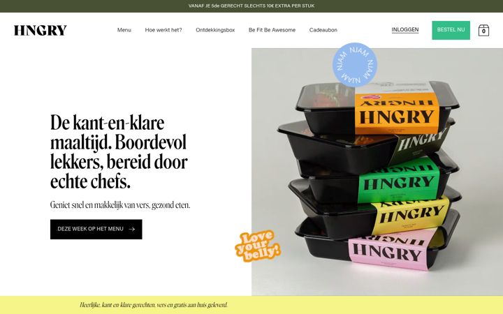 Screenshot of hngry.be