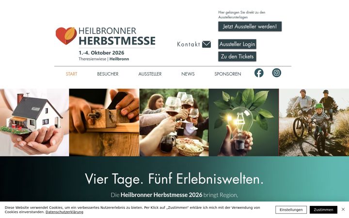 Screenshot of hnh-herbstmesse.de