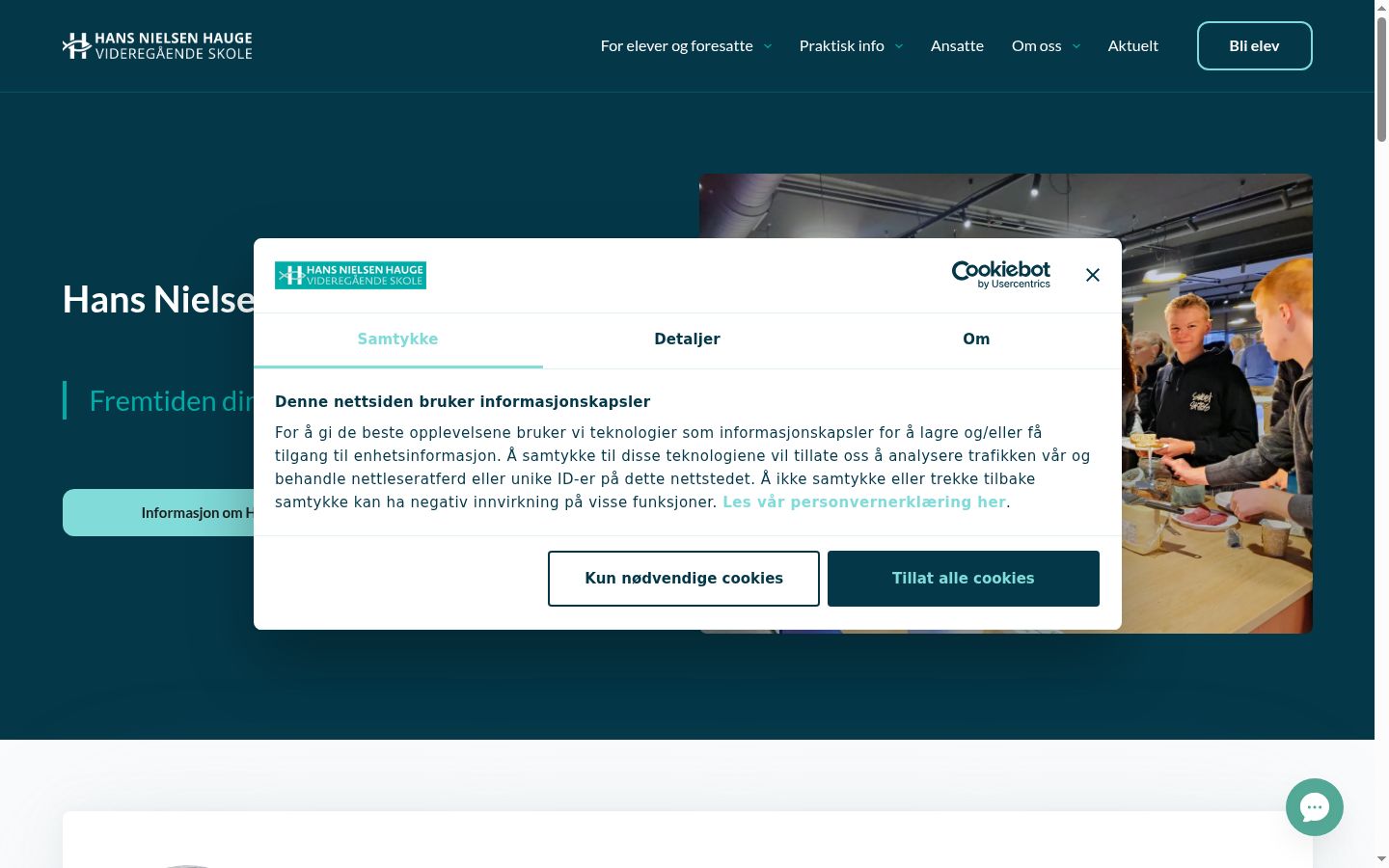 Screenshot des Einwilligungsbanners vor jeglicher Interaktion