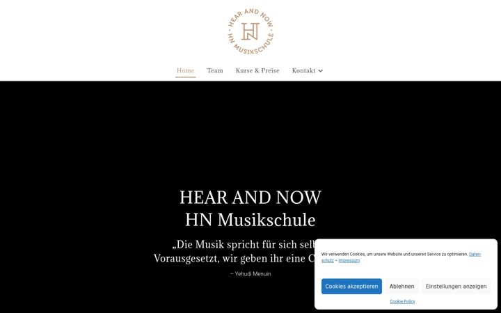 Screenshot of hnmusikschule.com