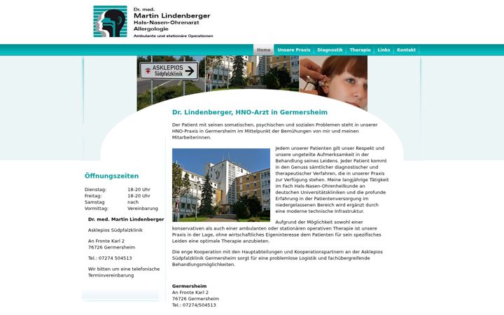 Screenshot of hno-arzt-germersheim.de