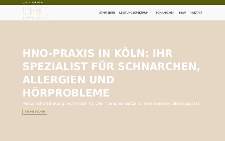 Screenshot of hno-arzt-koeln.de
