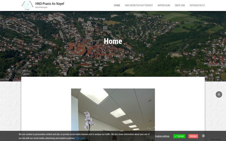 Screenshot of hno-badwildungen.de