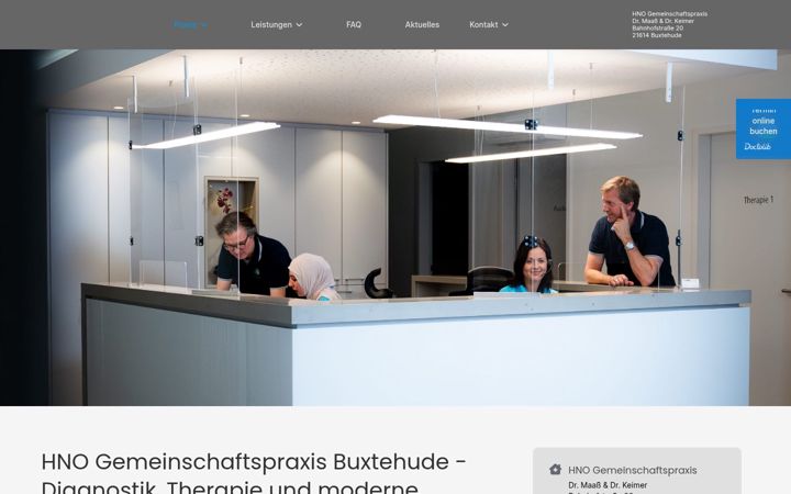 Screenshot of hno-buxtehude.de