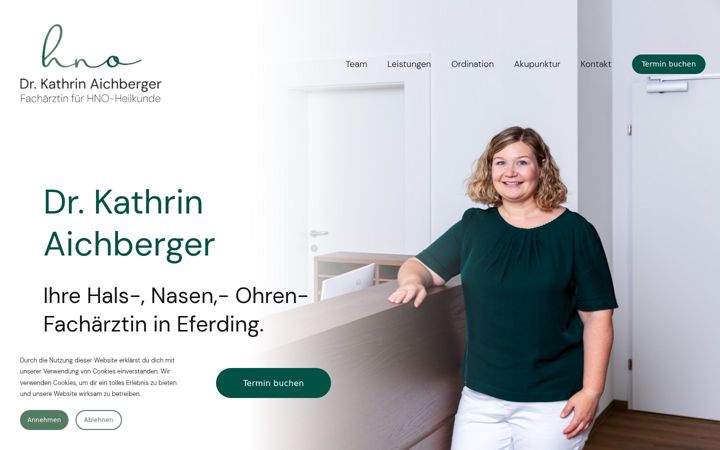 Screenshot of hno-eferding.at