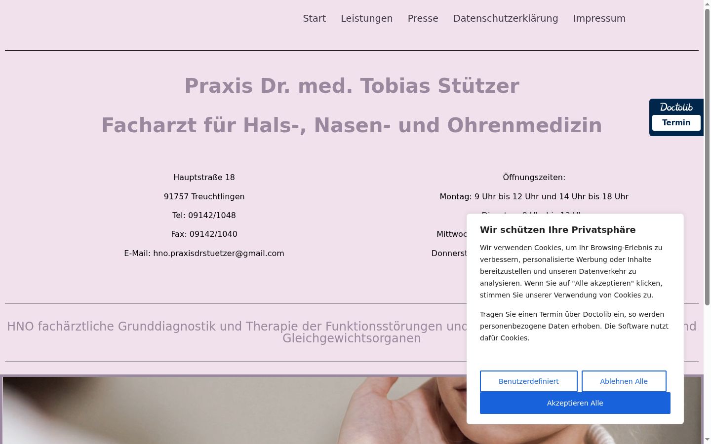 Screenshot van de toestemmingsbanner zoals getoond vóór enige interactie