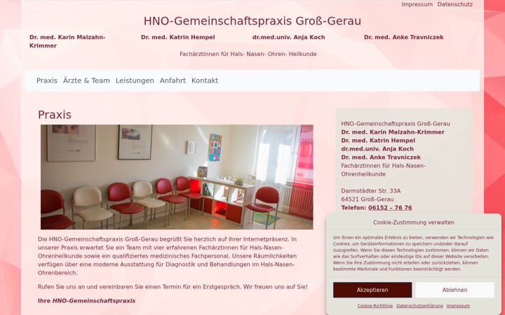Screenshot of hno-gross-gerau.de