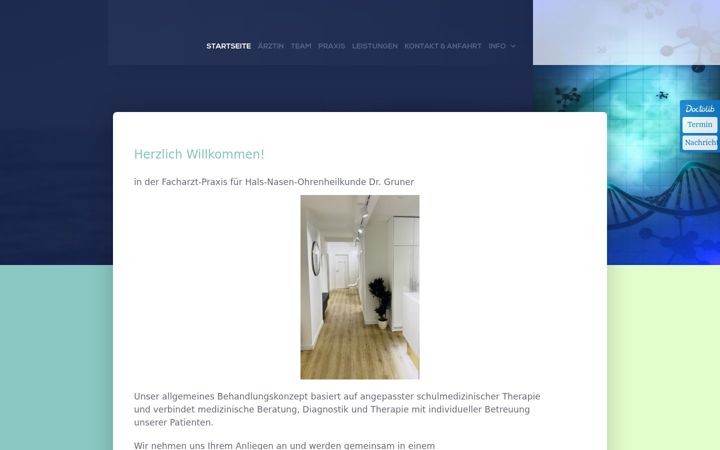 Screenshot of hno-gruner.de