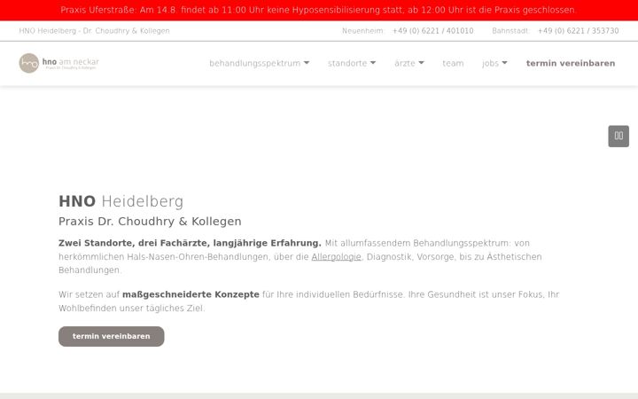 Screenshot of hno-hd.de