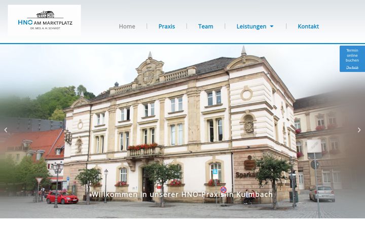 Screenshot of hno-kulmbach.de