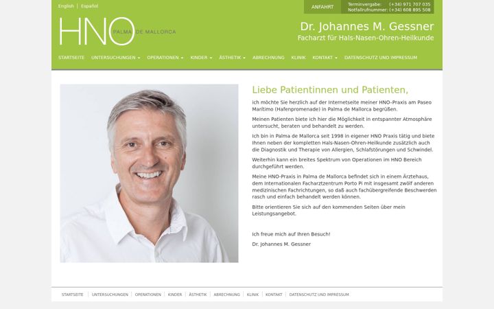 Screenshot of hno-palma-de-mallorca.com