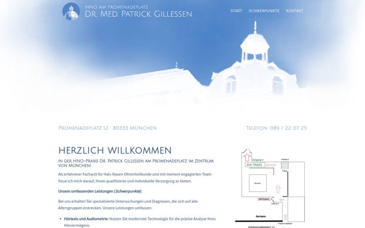 Screenshot of hno-promenadeplatz.de