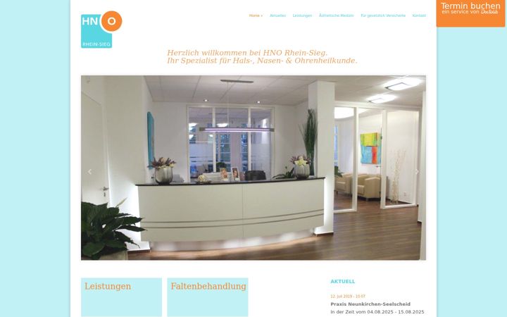 Screenshot of hno-rheinsieg.de