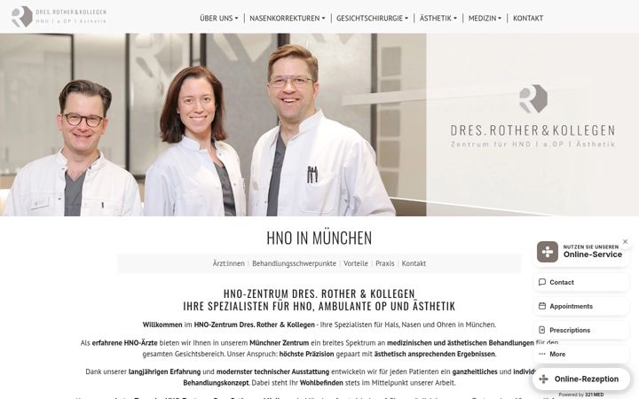 Screenshot of hno-rother.de