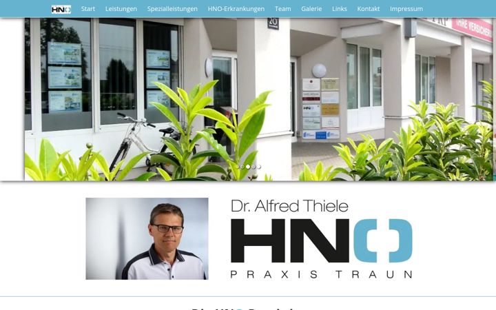 Screenshot of hno-traun.at