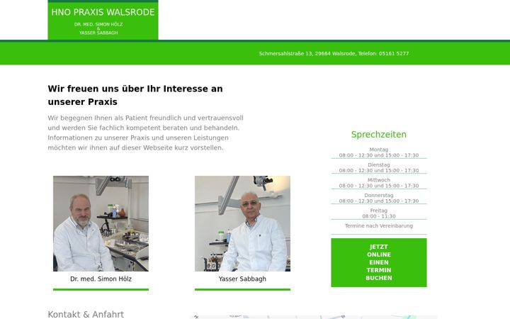 Screenshot of hno-walsrode.de