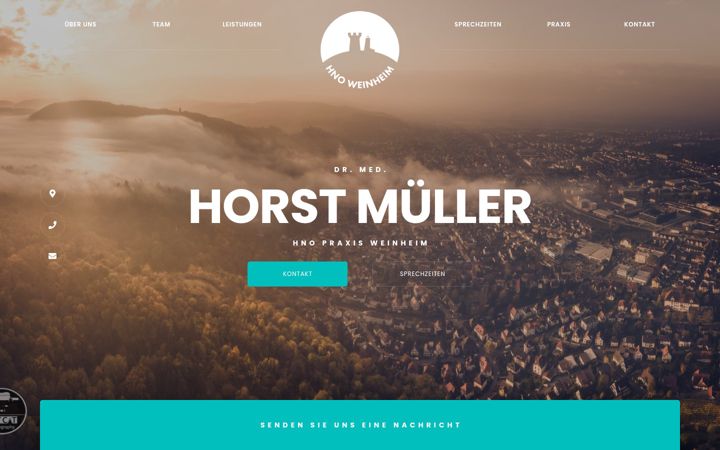 Screenshot of hno-weinheim.de