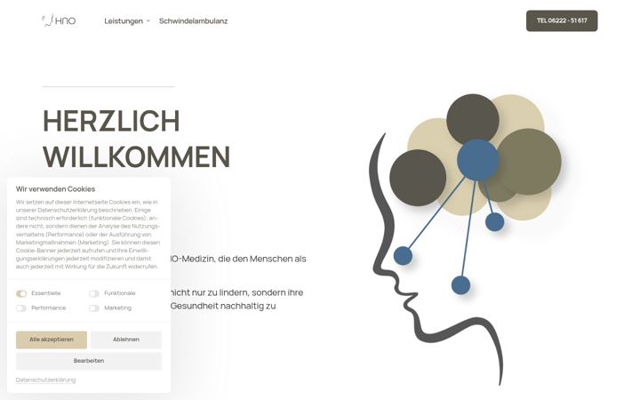 Screenshot of hno-wiesloch.de