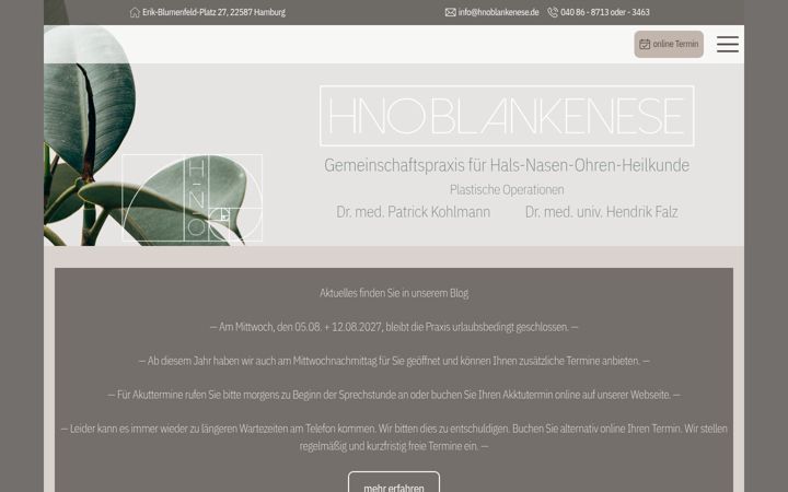 Screenshot of hnoblankenese.de