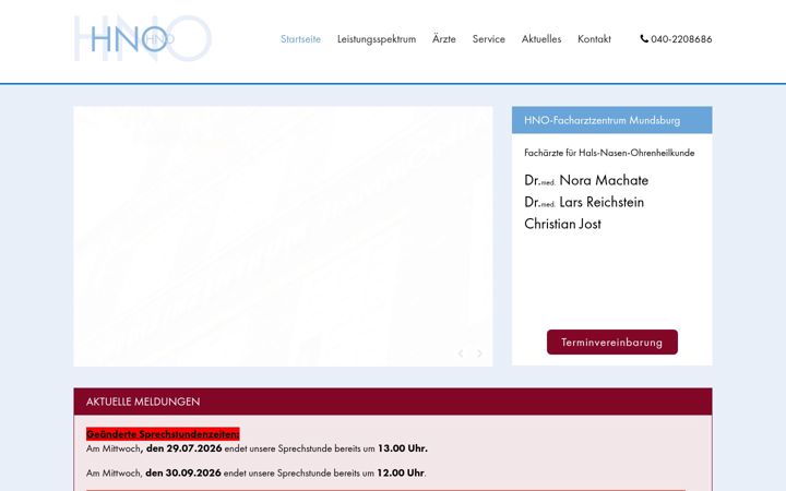 Screenshot of hnomundsburg.de