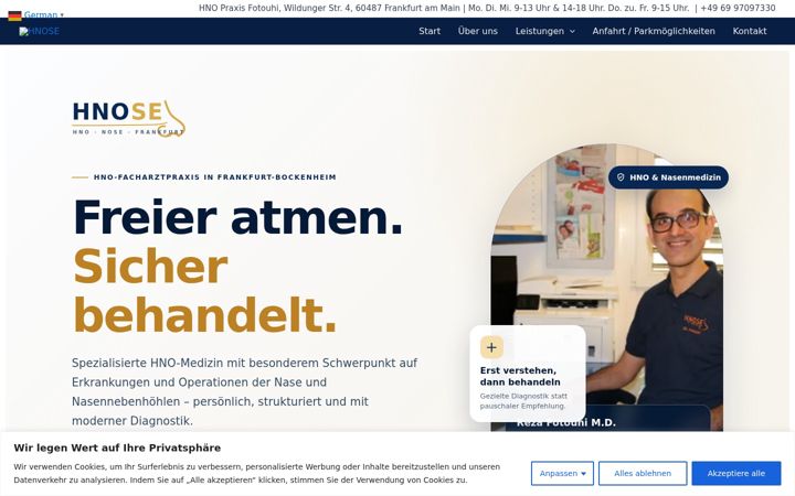 Screenshot of hnose.de
