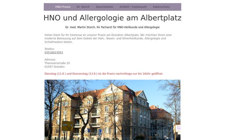 Screenshot of hnostorch.de