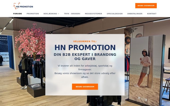 Screenshot di hnpromotion.dk